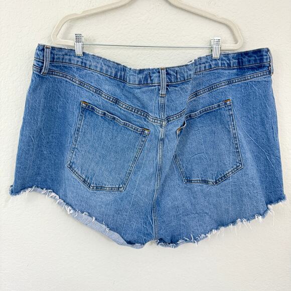 Abercrombie & Fitch Women The Mom Short High Rise Size 37 / 24 Curve Love Blue - Picture 3 of 6